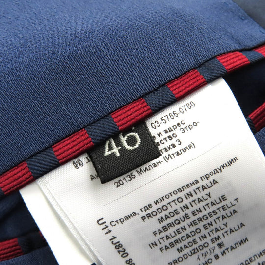 ETRO tailored jacket Outer: 100% cotton, Lining: 100% silk, Sleeve lining: 100% rayon Navy ETROLIGHT mens 46 Used Authentic