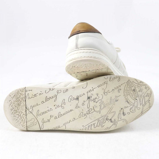 Berluti Low cut sneakers Main: Leather White brown PLAYFIELD Playfield mens 9.5 Used Authentic