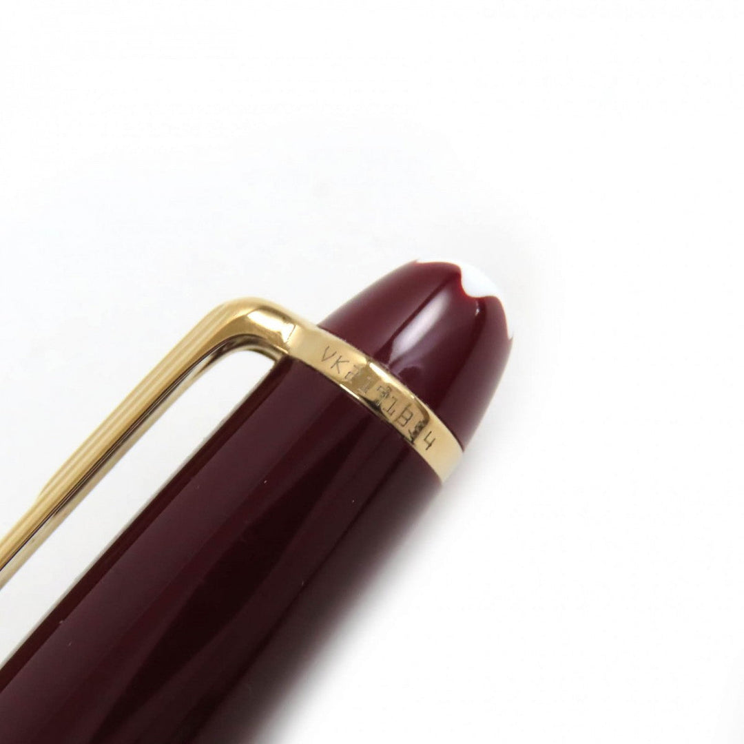 MONTBLANC Ballpoint pen Precious resin Bordeaux Gold Meisterstck mens(Unisex) Used Authentic
