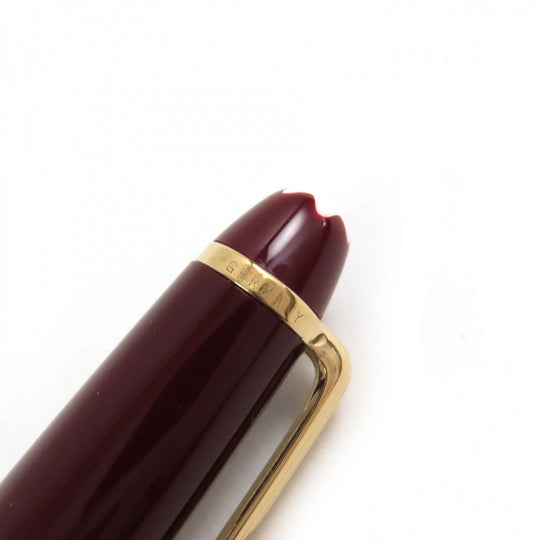 MONTBLANC Ballpoint pen Precious resin Bordeaux Gold Meisterstck mens(Unisex) Used Authentic