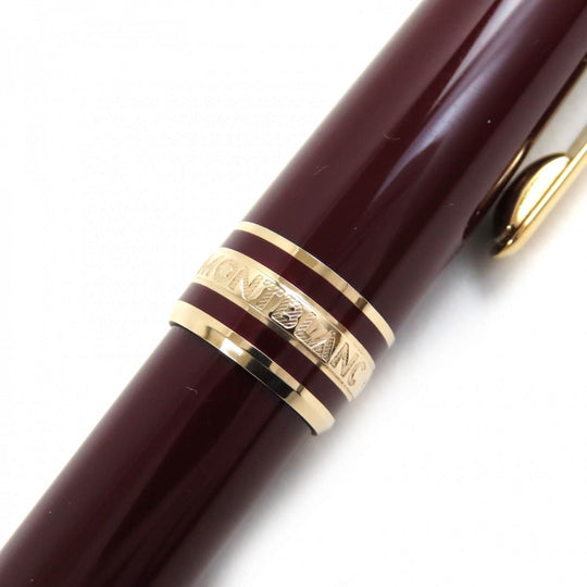 MONTBLANC Ballpoint pen Precious resin Bordeaux Gold Meisterstck mens(Unisex) Used Authentic