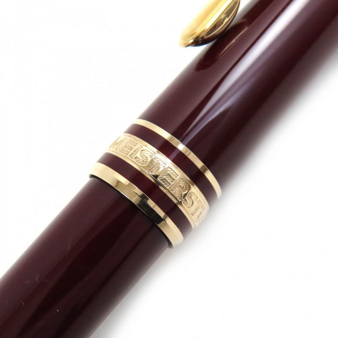 MONTBLANC Ballpoint pen Precious resin Bordeaux Gold Meisterstck mens(Unisex) Used Authentic