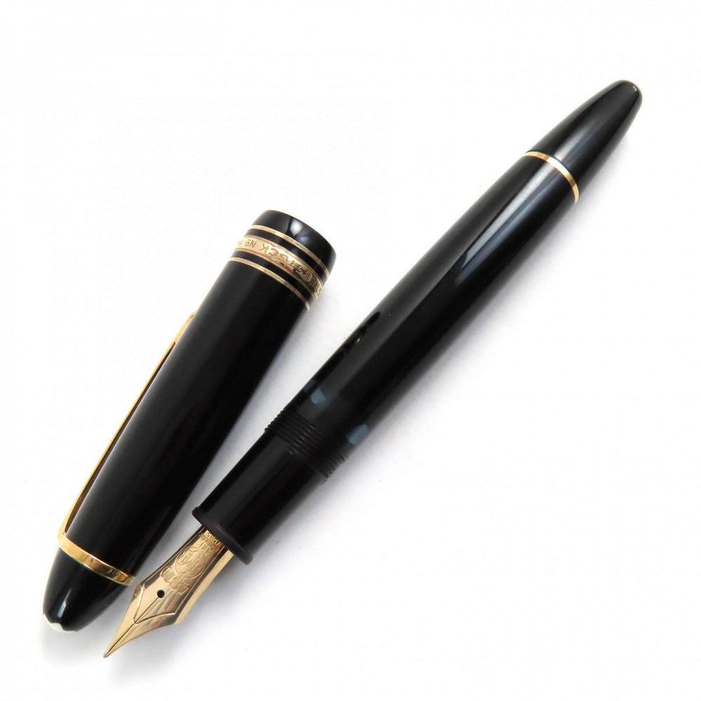 MONTBLANC fountain pen Pen point: 14K Black gold Meisterstck No.146 Le Grand mens Used Authentic