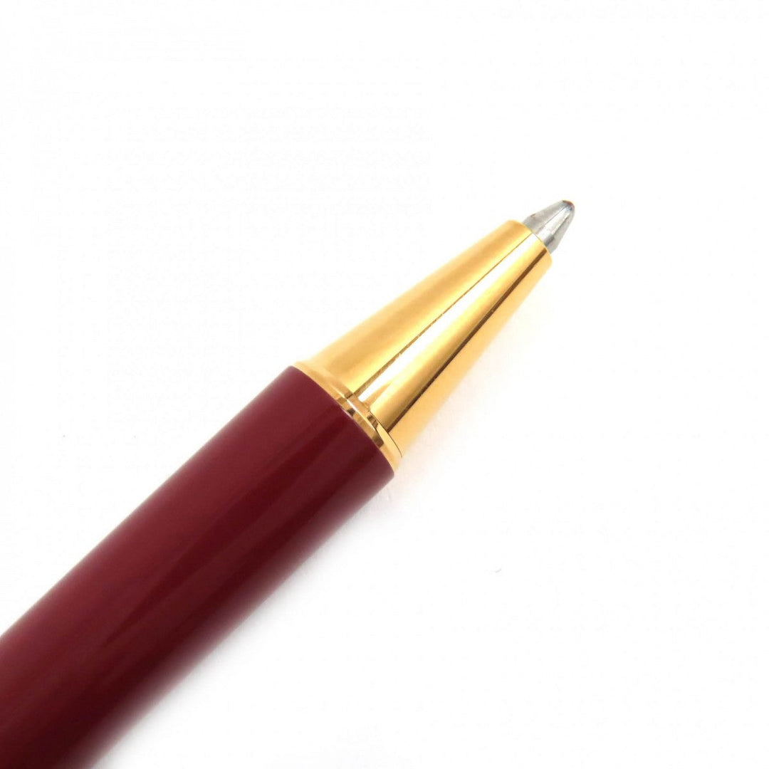 CARTIER Ballpoint pen ST150190 Steel lacquer, yellow cold plated details Bordeaux Gold Must de Cartier