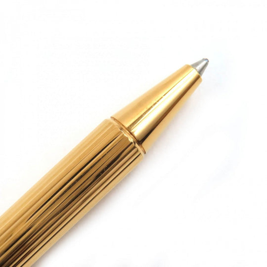 CARTIER Ballpoint pen Gold Plated gold Must de Cartier mens Used Authentic