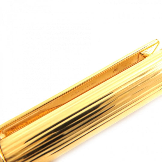 CARTIER Ballpoint pen Gold Plated gold Must de Cartier mens Used Authentic