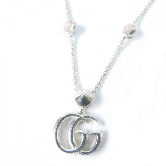 GUCCI Necklace 527399 Main: AG925, Part: Mother of pearl Silver pink Women Used Authentic