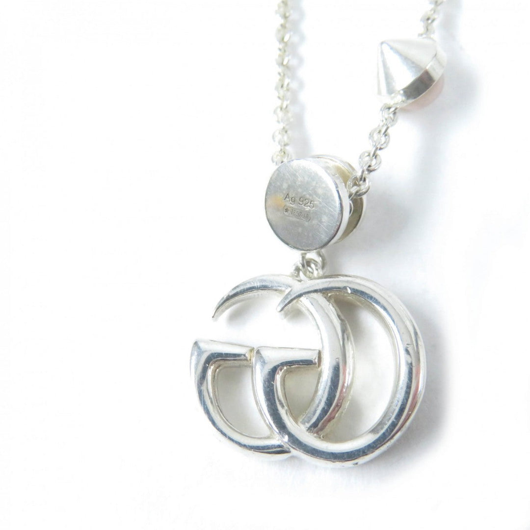 GUCCI Necklace 527399 Main: AG925, Part: Mother of pearl Silver pink Women Used Authentic