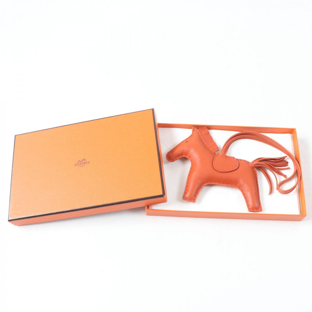 HERMES Bag charm Anyo Miro Orange Rodeo Charm GM Women Used Authentic