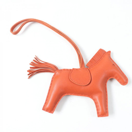 HERMES Bag charm Anyo Miro Orange Rodeo Charm GM Women Used Authentic