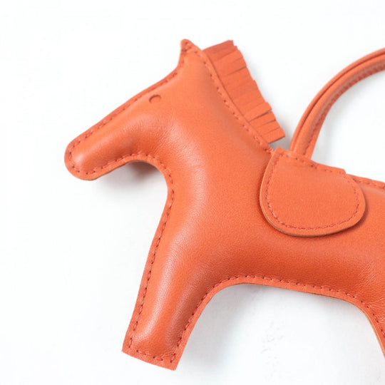 HERMES Bag charm Anyo Miro Orange Rodeo Charm GM Women Used Authentic