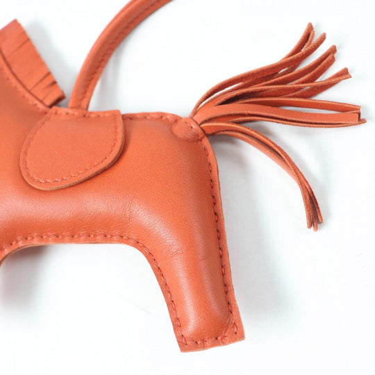 HERMES Bag charm Anyo Miro Orange Rodeo Charm GM Women Used Authentic