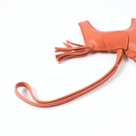 HERMES Bag charm Anyo Miro Orange Rodeo Charm GM Women Used Authentic
