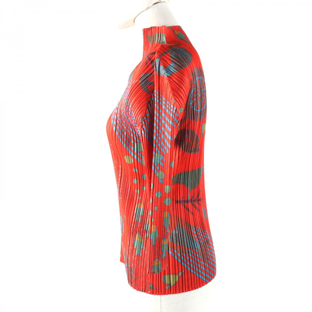 PLEATS PLEASE Cut PP33-JK801 Main: 100% polyester Orange type Women 3 Used Authentic
