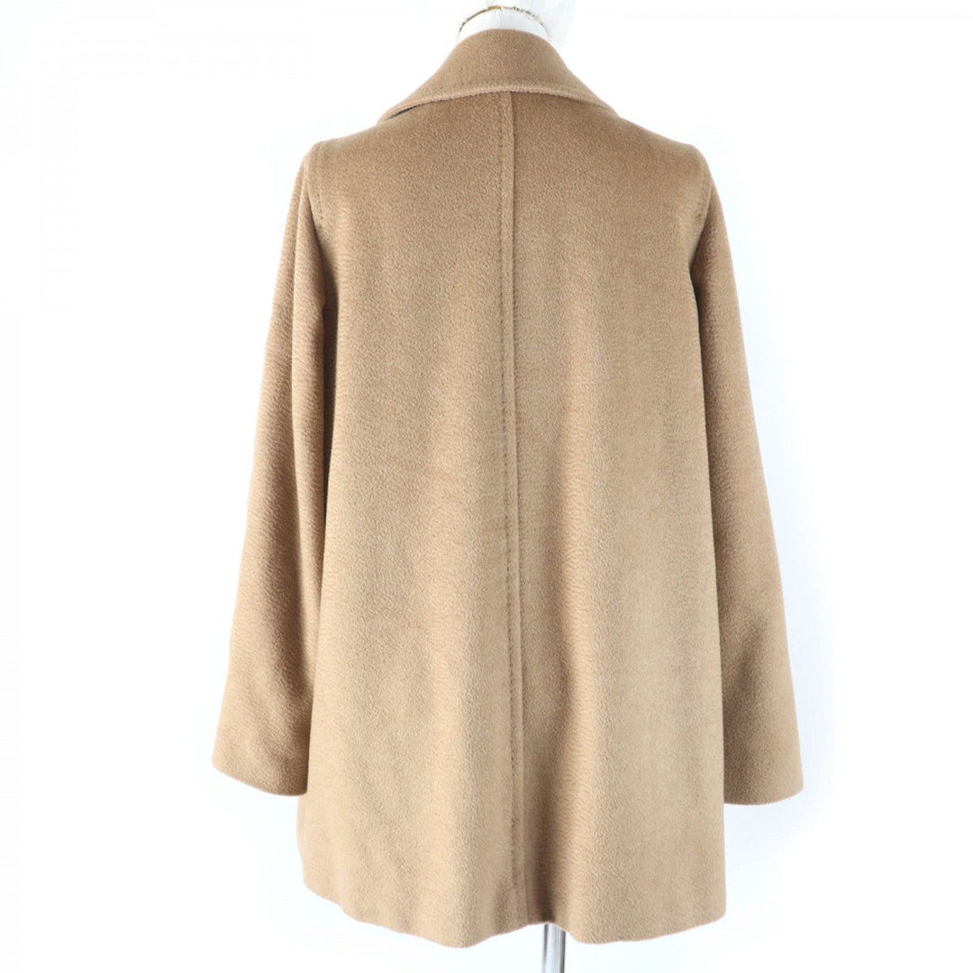 MAX MARA pea coat Main: 100% camel, Lining: 100% viscose (rayon) Camel Women 40 Used Authentic