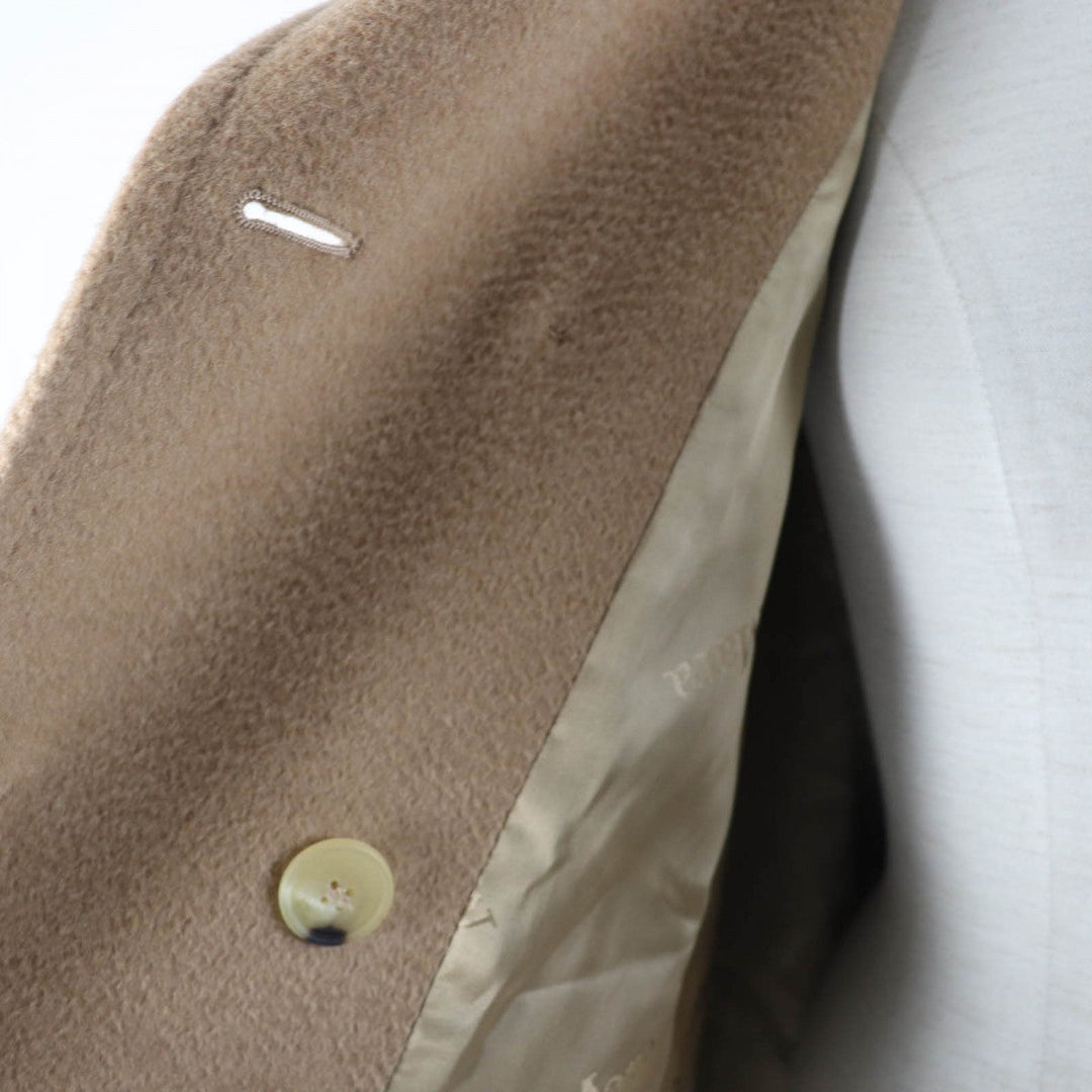 MAX MARA pea coat Main: 100% camel, Lining: 100% viscose (rayon) Camel Women 40 Used Authentic