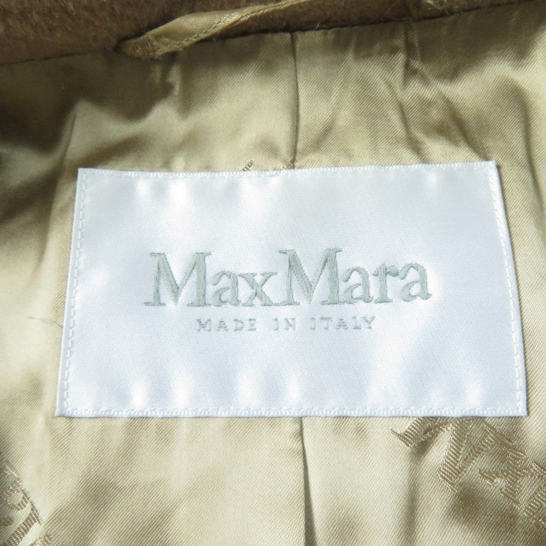 MAX MARA pea coat Main: 100% camel, Lining: 100% viscose (rayon) Camel Women 40 Used Authentic