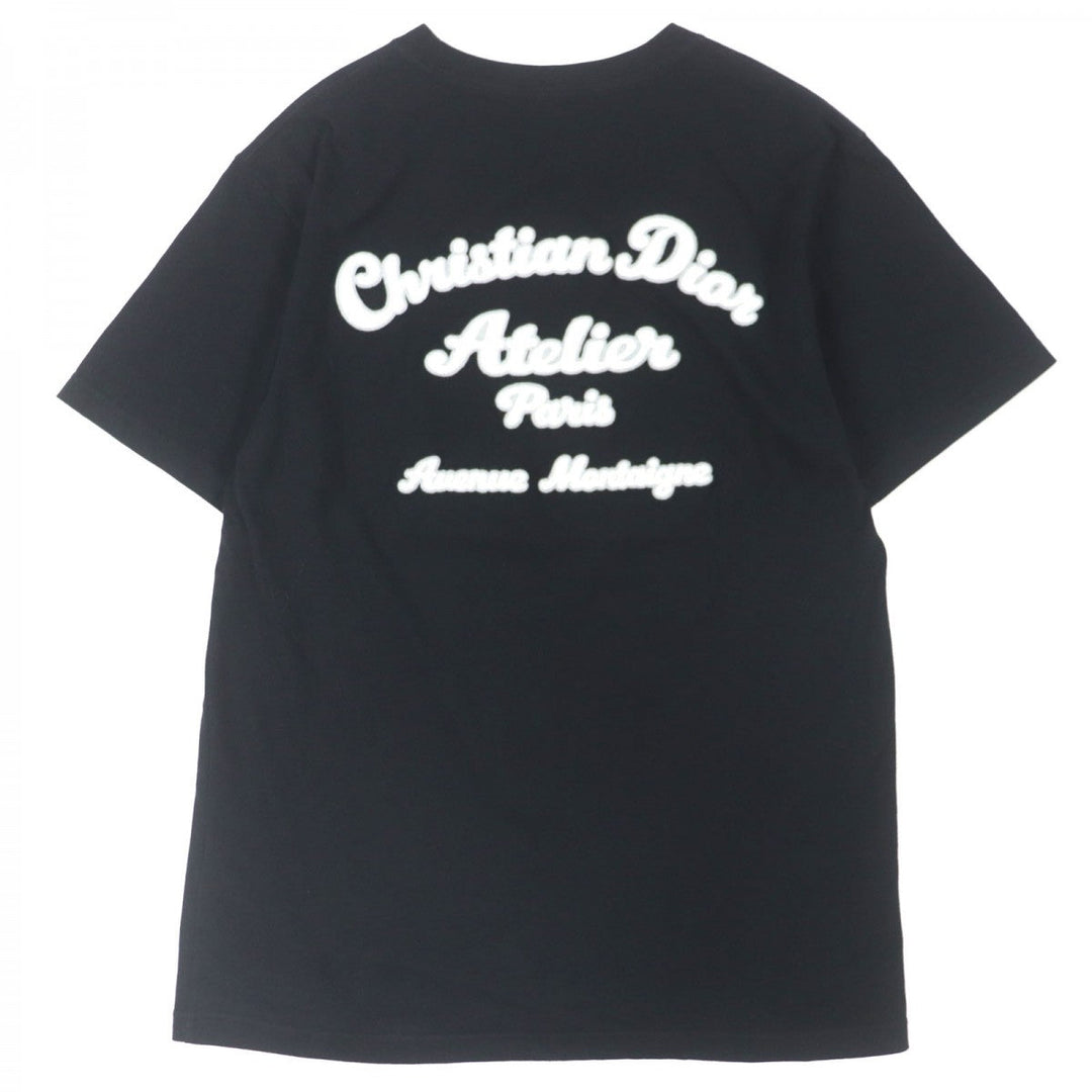 Dior HOMME Short sleeve T-shirt 293J645A0677 Main: 100% cotton, some: wool, some: acrylic, some: rayon black ATELIER Atelier mens M Used Authentic