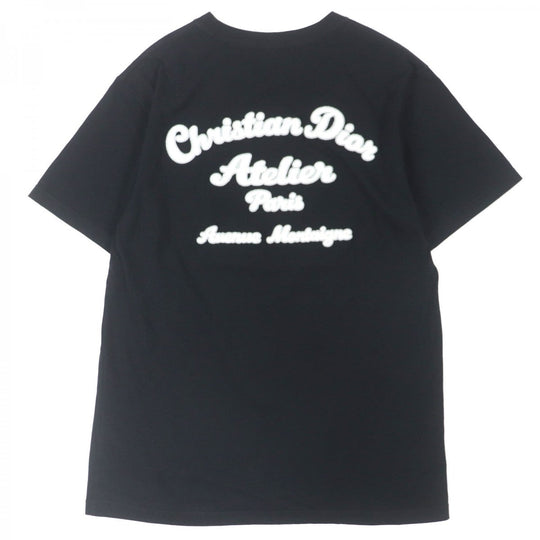 Dior HOMME Short sleeve T-shirt 293J645A0677 Main: 100% cotton, some: wool, some: acrylic, some: rayon black ATELIER Atelier mens M Used Authentic