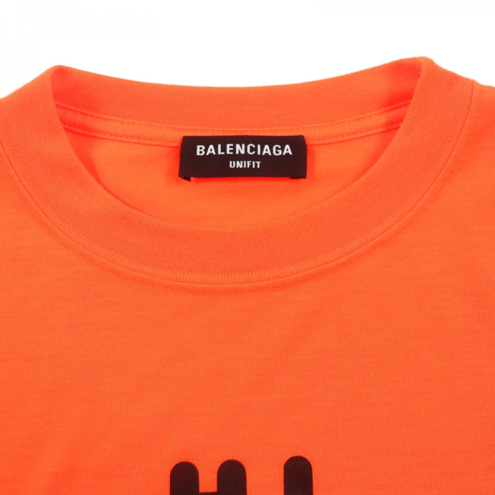 BALENCIAGA Short sleeve T-shirt 661715 Main: 100% polyester Orange mens XXS Used Authentic