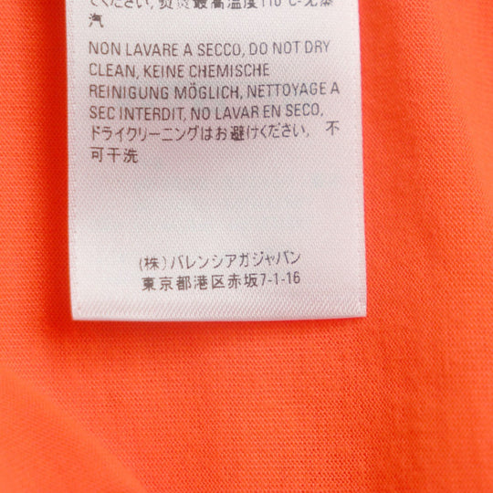 BALENCIAGA Short sleeve T-shirt 661715 Main: 100% polyester Orange mens XXS Used Authentic