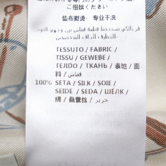 GUCCI Long sleeve shirt 586940 Main: 100% silk beige ZACME mens 50 Used Authentic