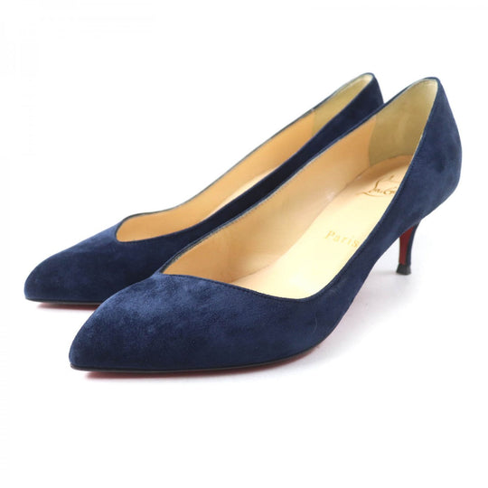 Christian Louboutin pumps 3181229 Main: Suede leather Navy CORNEILLE 55 Women 35.5 Used Authentic
