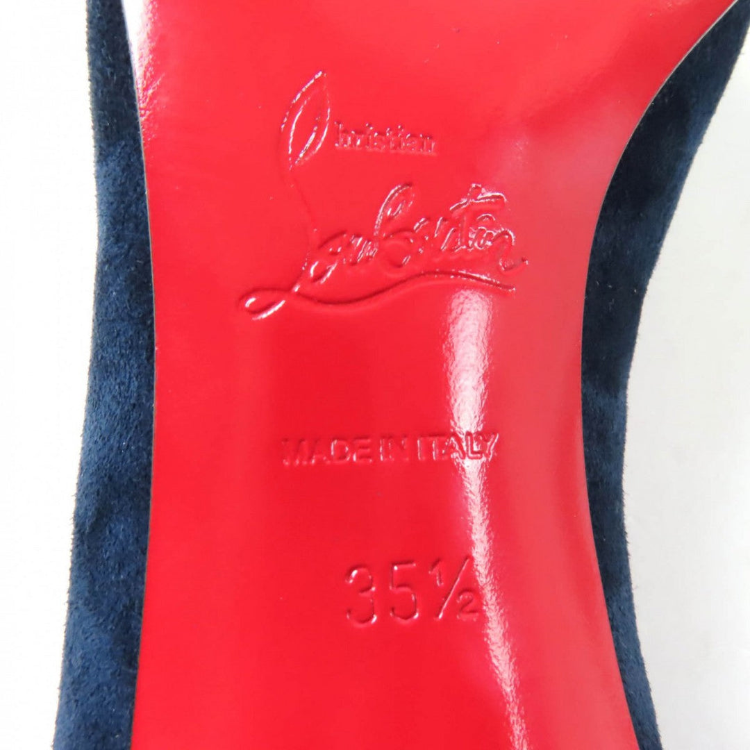 Christian Louboutin pumps 3181229 Main: Suede leather Navy CORNEILLE 55 Women 35.5 Used Authentic