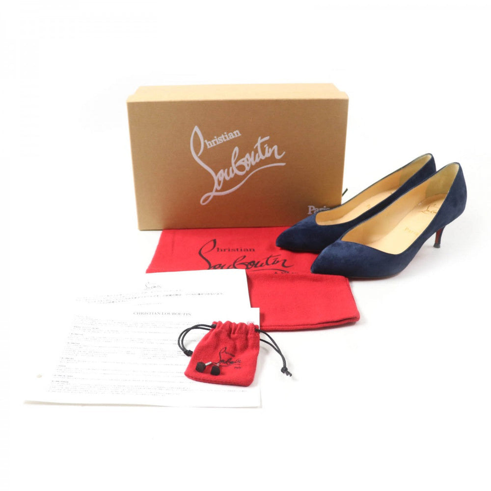 Christian Louboutin pumps 3181229 Main: Suede leather Navy CORNEILLE 55 Women 35.5 Used Authentic