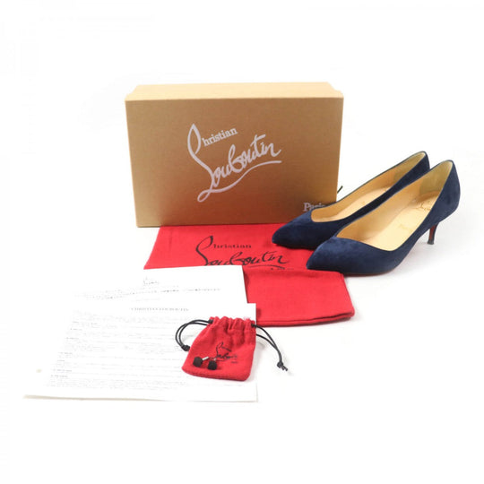 Christian Louboutin pumps 3181229 Main: Suede leather Navy CORNEILLE 55 Women 35.5 Used Authentic