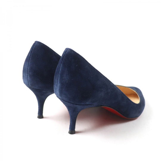 Christian Louboutin pumps 3181229 Main: Suede leather Navy CORNEILLE 55 Women 35.5 Used Authentic