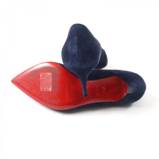 Christian Louboutin pumps 3181229 Main: Suede leather Navy CORNEILLE 55 Women 35.5 Used Authentic