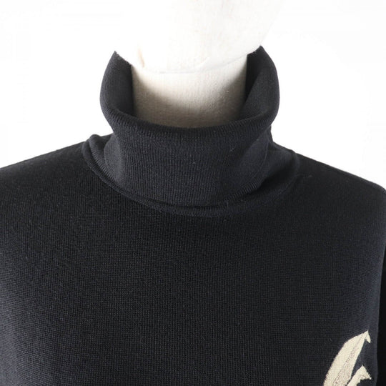 LEONARD FASHION knit Main: 80% wool, Main: 20% silk black Women M Used Authentic
