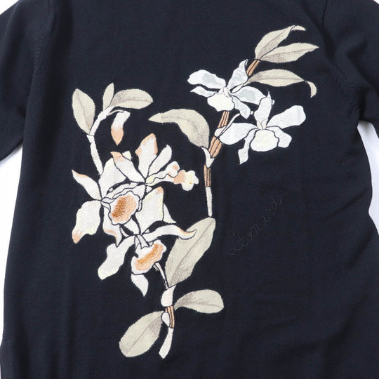 LEONARD FASHION knit Main: 80% wool, Main: 20% silk black Women M Used Authentic