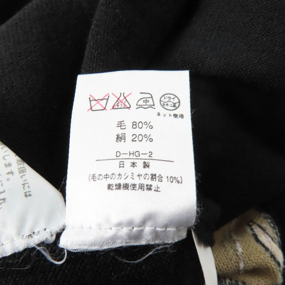 LEONARD FASHION knit Main: 80% wool, Main: 20% silk black Women M Used Authentic