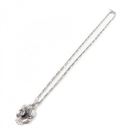 Georg Jensen Necklace Main: SV925, Part: Hematite Silver 2000 Year Pendant Women Used Authentic