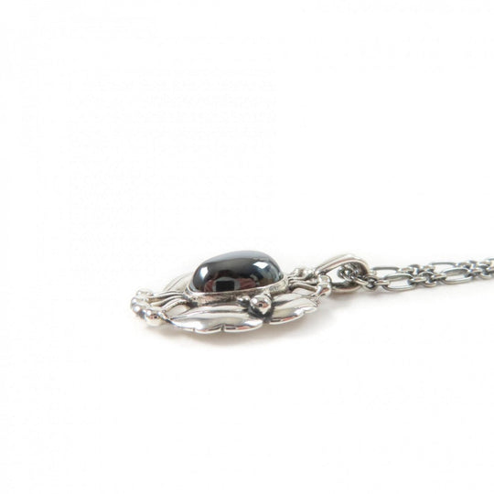 Georg Jensen Necklace Main: SV925, Part: Hematite Silver 2000 Year Pendant Women Used Authentic