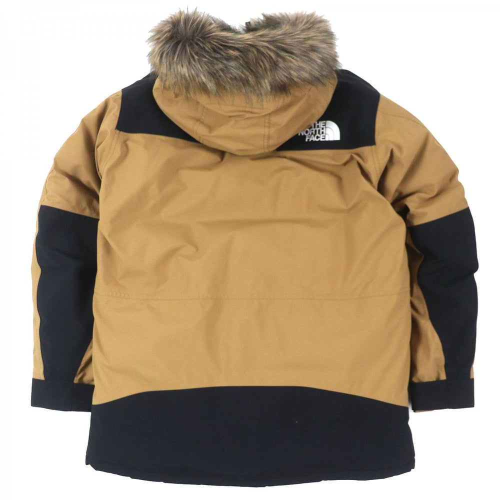 THE NORTH FACE down coat ND91935 Outer: 100% nylon, Filling: 80% down, Filling: 10% feather, Lining: 100% nylon, Fur: 80% acrylic Utility brown Mountain Down Coat mens M Used Authentic