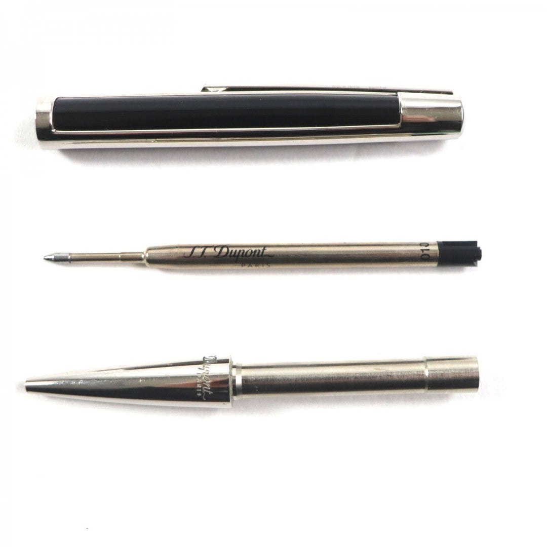 Dupont Ballpoint pen 405707 Resin, palladium coating black DEFI Defi mens(Unisex) Used Authentic