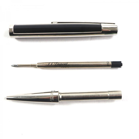 Dupont Ballpoint pen 405707 Resin, palladium coating black DEFI Defi mens(Unisex) Used Authentic