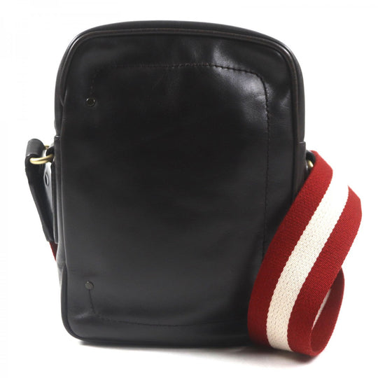 BALLY Shoulder Bag Main: Leather Dark brown TABIO-N mens Used Authentic