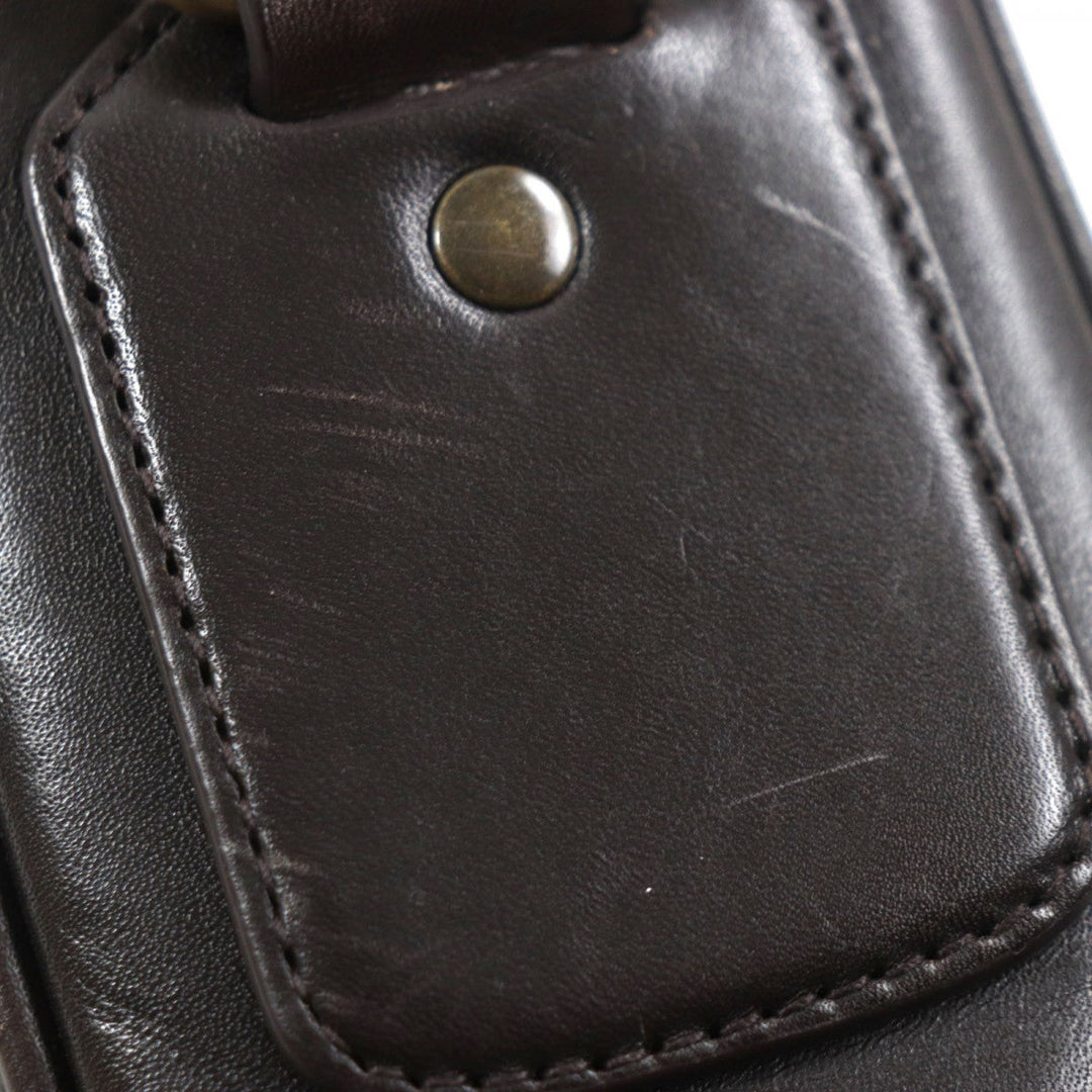 BALLY Shoulder Bag Main: Leather Dark brown TABIO-N mens Used Authentic