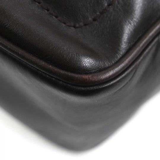 BALLY Shoulder Bag Main: Leather Dark brown TABIO-N mens Used Authentic