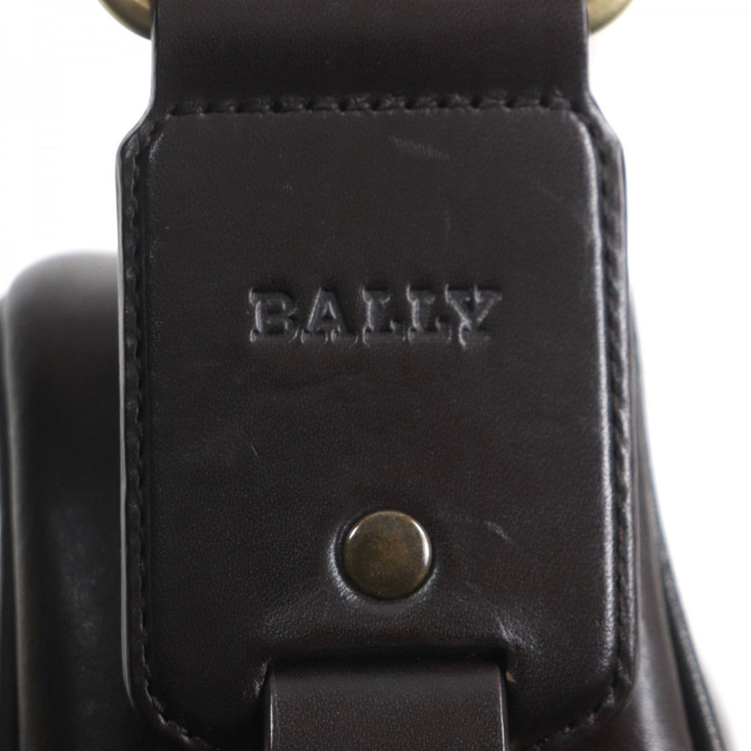 BALLY Shoulder Bag Main: Leather Dark brown TABIO-N mens Used Authentic