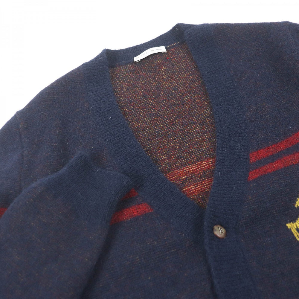 ETRO cardigan Main: 40% mohair, Main: 34% wool, Main: 26% nylon Navy mens S Used Authentic
