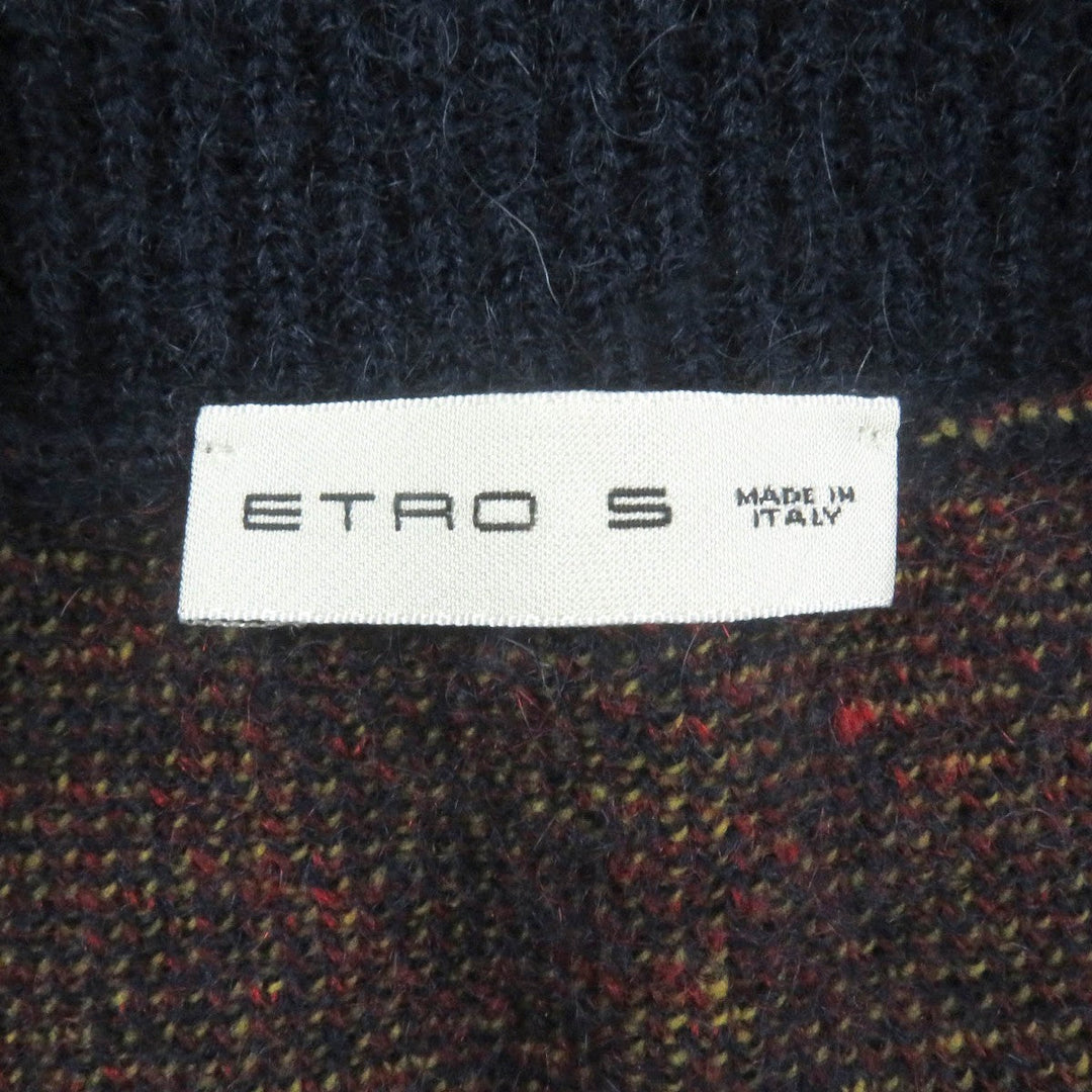 ETRO cardigan Main: 40% mohair, Main: 34% wool, Main: 26% nylon Navy mens S Used Authentic