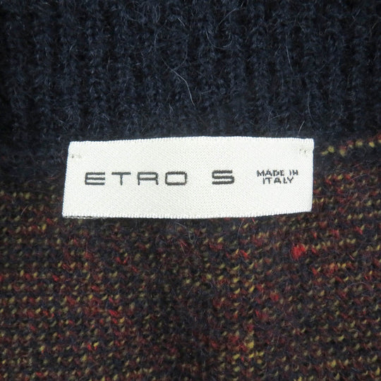 ETRO cardigan Main: 40% mohair, Main: 34% wool, Main: 26% nylon Navy mens S Used Authentic