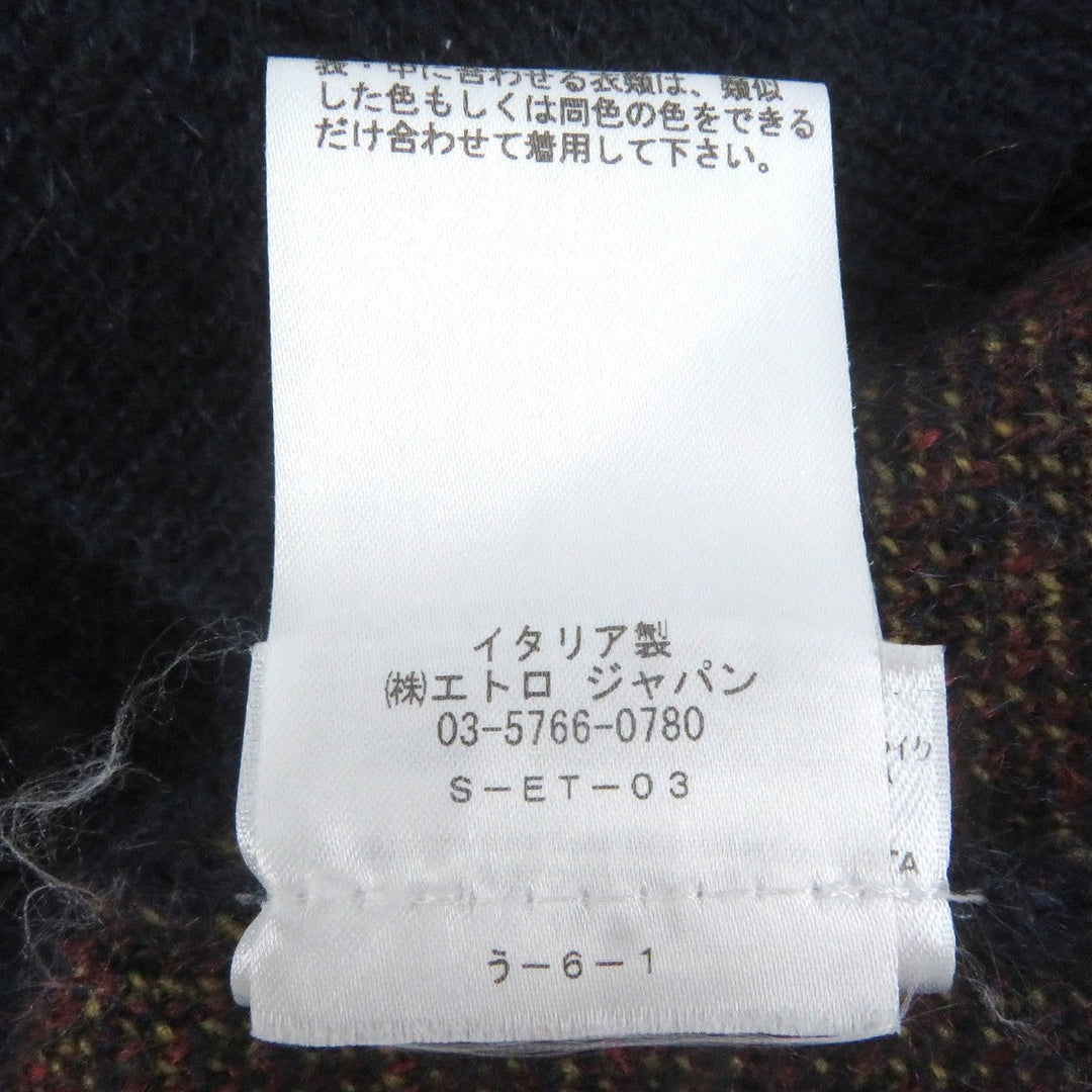 ETRO cardigan Main: 40% mohair, Main: 34% wool, Main: 26% nylon Navy mens S Used Authentic
