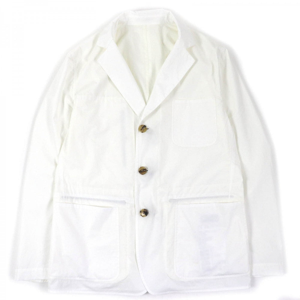 HERMES Jacket Main: 100% cotton, part: 92% nylon, part: 8% polyurethane White off-white mens 52 Used Authentic