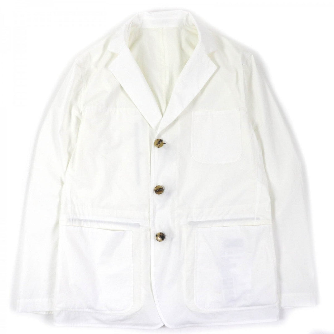HERMES Jacket Main: 100% cotton, part: 92% nylon, part: 8% polyurethane White off-white mens 52 Used Authentic